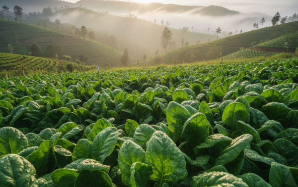How Sri Lankan Highland Farmers Grow Organic Spinach