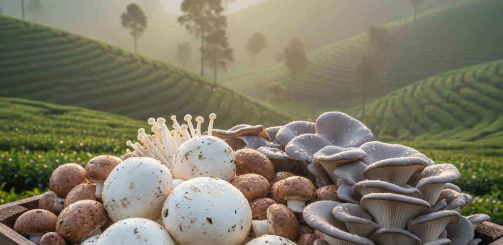 Nuwara Eliya’s Fresh Mushroom Journey to Your Table