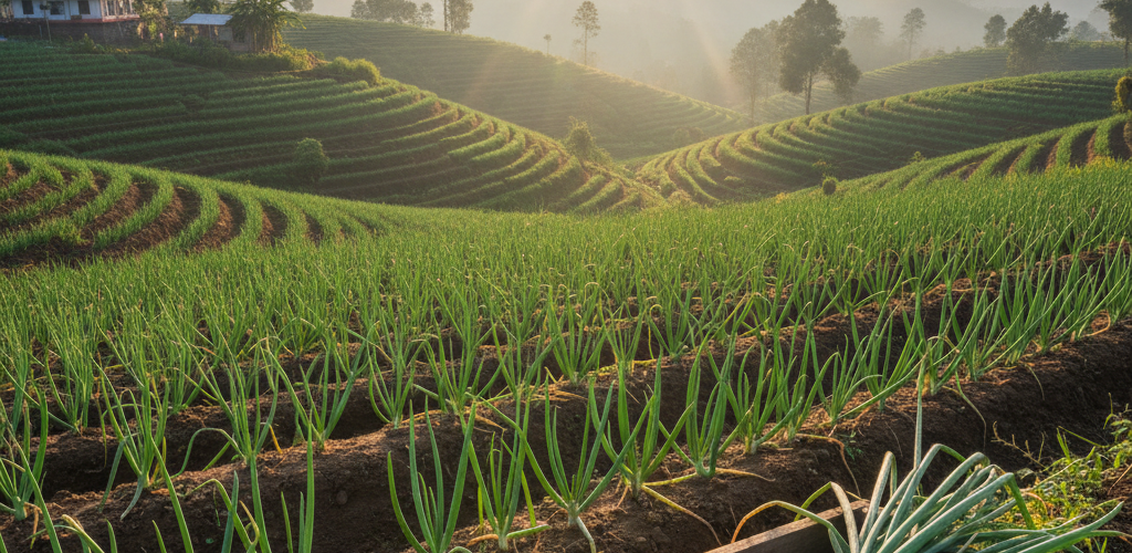 Organic Onion Farming in Nuwara Eliya: High-Altitude Success
