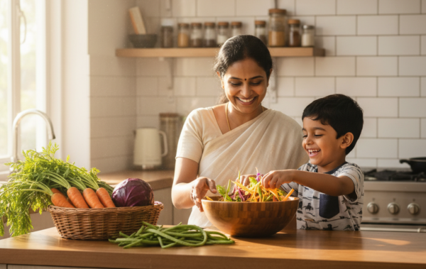 Teaching Kids About Healthy Eating with Fresh Vegetables