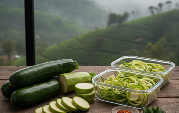 Meal Prep Ideas with Fresh Zucchini from Nuwara Eliya