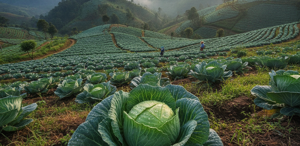 How Sri Lankan Highland Farmers Grow Organic Cabbage