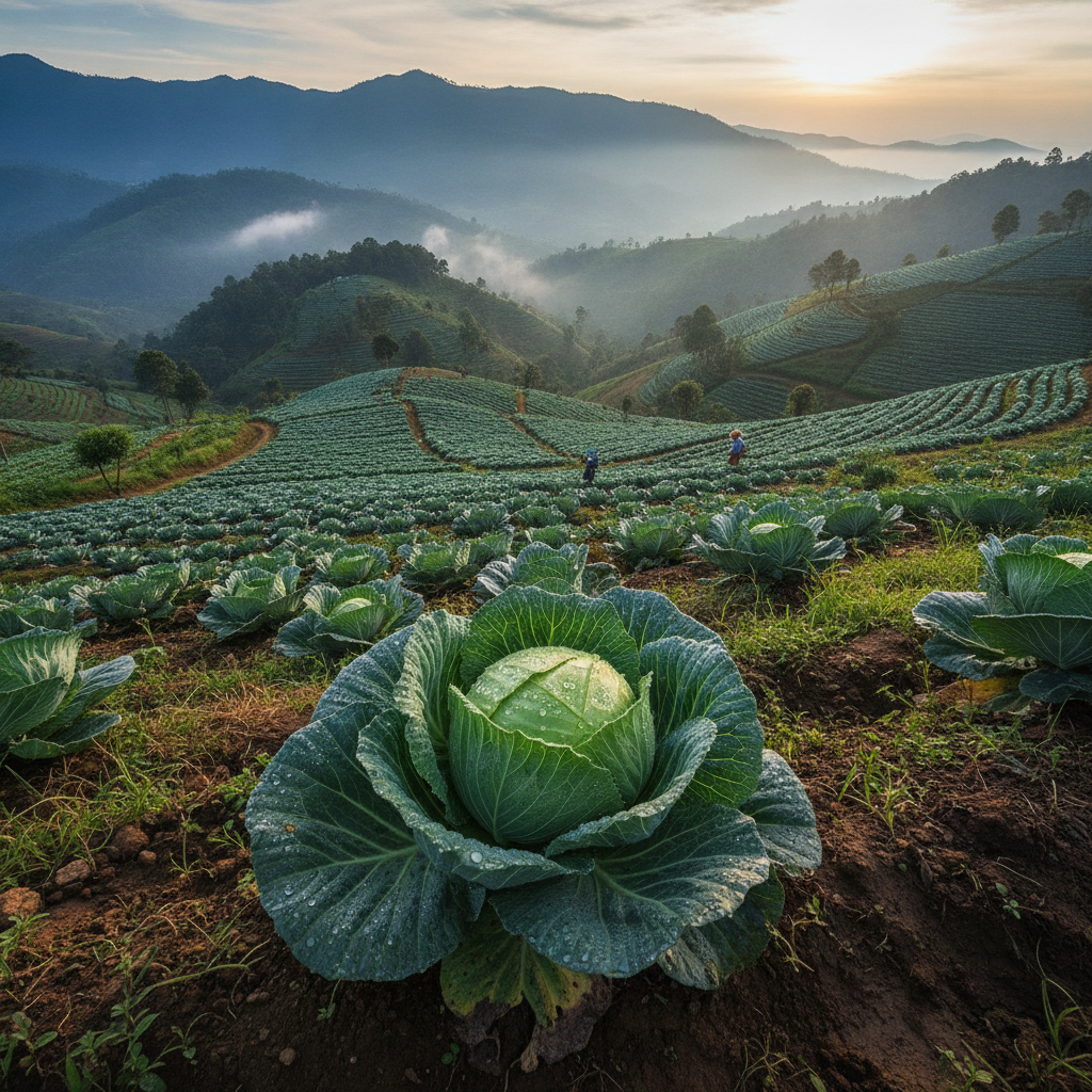 How Sri Lankan Highland Farmers Grow Organic Cabbage